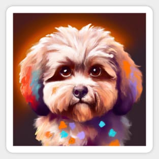 Cute Cavoodle Drawing Sticker